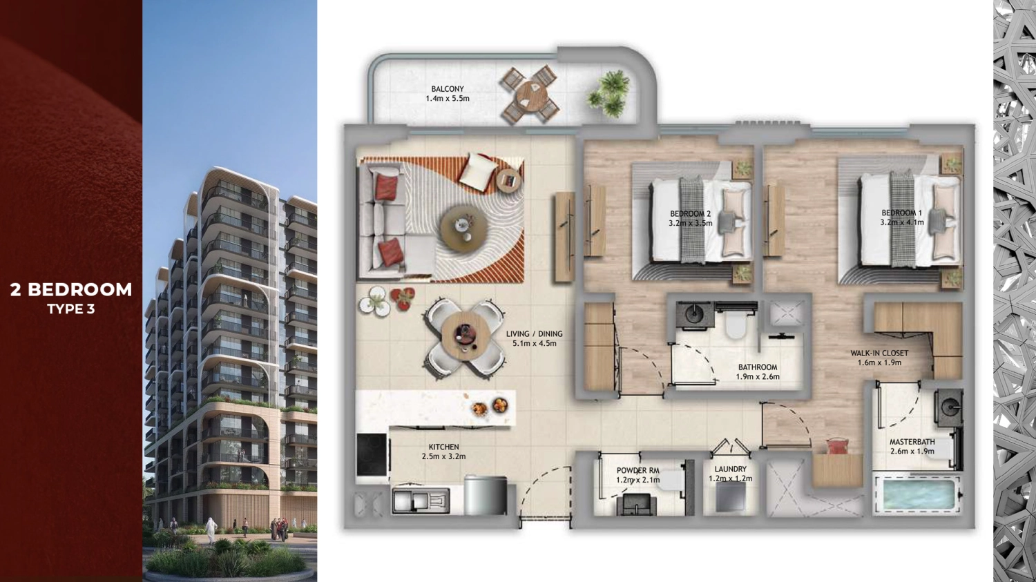 2 BR - Type B